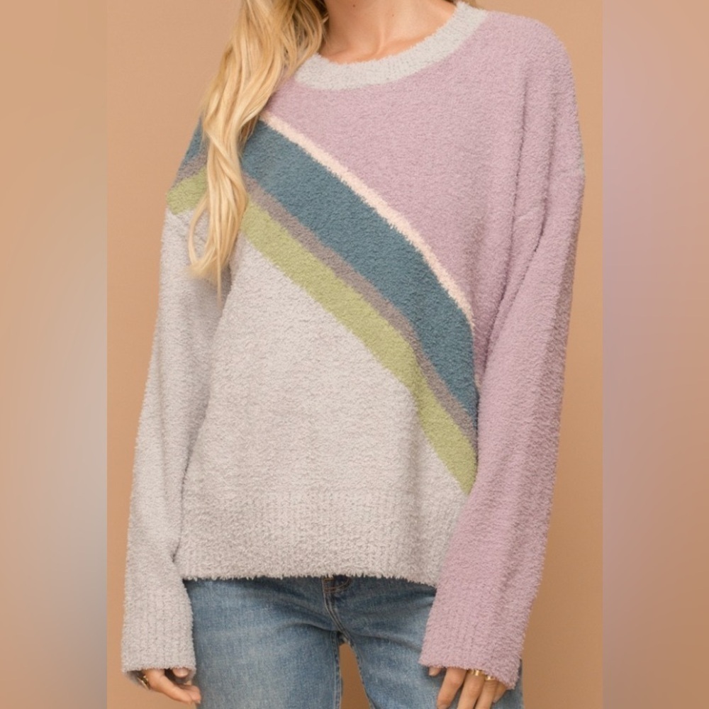Hem & Thread Colorblock Cozy Sweater